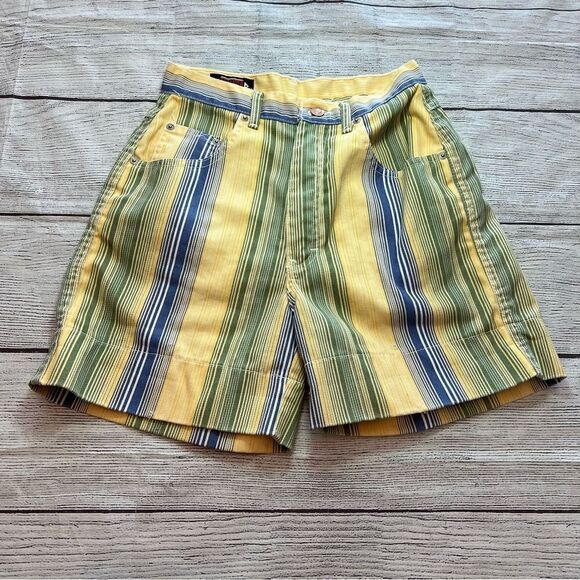 Vintage Durango Cotton Stripe Shorts Size 9 - Picture 1 of 9